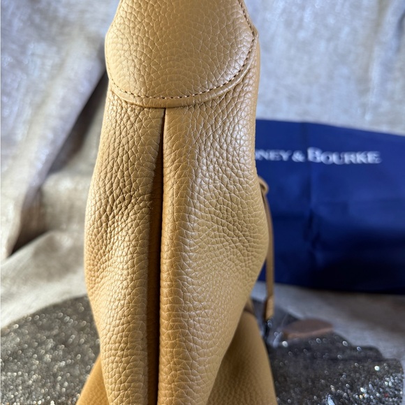 Dooney & Bourke Caramel Leather Hobo Bag - Picture 4 of 9